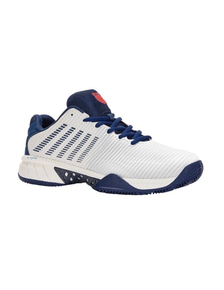 Kswiss Hypercourt Express 2 Hb Blanco Azul Marino Junior | Ofertas de pádel